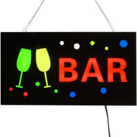 Choice 19 inch x 10 inch LED Solid Rectangular Bar Sign with Two Display Modes