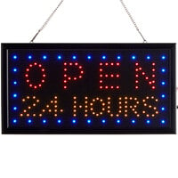 Choice 19" x 10" LED Rectangular Open 24 Hours Sign with Two Display Modes