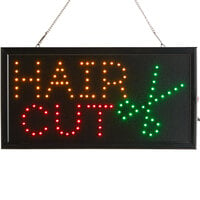 Choice 19 inch x 10 inch LED Rectangular Hair Cut Sign with Two Display Modes