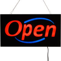 Choice 19 inch x 10 inch LED Solid Rectangular Open Sign with Two Display Modes