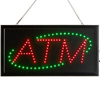 Choice 19" x 10" LED Rectangular Red and Green ATM Sign with Two Display Modes