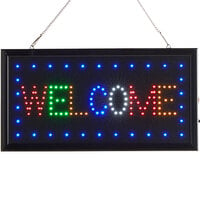 Choice 19" x 10" LED Rectangular Welcome Sign with Two Display Modes