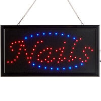 Choice 19" x 10" LED Rectangular Nails Sign with Two Display Modes