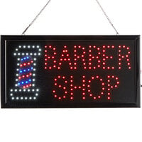 Choice 19" x 10" LED Rectangular Barber Shop Sign with Two Display Modes