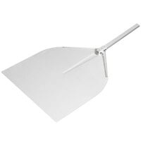 American Metalcraft 17 1/2 inch x 18 1/2 inch Deluxe All Aluminum Pizza Peel with 15 1/2 inch Handle ITP1713