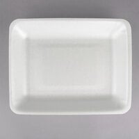 CKF 88176 (#4PR) White Foam Meat Tray 9 1/4 inch x 7 1/4 inch x 1 1/4 inch - 500/Case