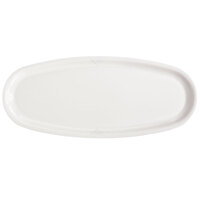 GET OP-2410-WH 24 inch x 10 1/4 inch White Sonoma Melamine Oval Platter - 6/Case