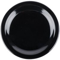 Carlisle 4350303 Dallas Ware 7 1/4 inch Black Melamine Plate - 48/Case
