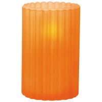 Sterno 80216 3 1/8 inch x 5 inch Orange Frost Paragon Candle Liquid Candle Holder