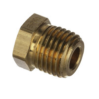 Edlund P132 Plug, 1/4 Npt Brass Hex