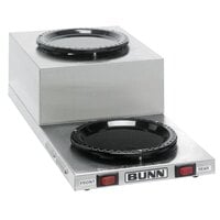 Bunn 11402.0001 WL2 Stainless Steel Low Profile Step Up Decanter Warmer - Dual Burner