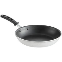 Vollrath 67610 Wear-Ever 10" Aluminum Non-Stick Fry Pan with SteelCoat x3 Coating and Black TriVent Silicone Handle