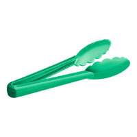 Mercer Culinary M35100GR Hell's Tools® 9 1/2" Green High Temperature Plastic Tongs