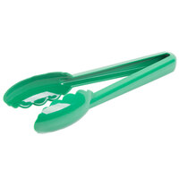 Mercer Culinary M35100GR Hell's Tools® 9 1/2 inch Green High Temperature Plastic Tongs