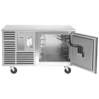 Traulsen TBC5-54 Spec Line Undercounter 5 Pan Blast Chiller - Right Hinged Door with 6" Casters and Stainless Steel Back