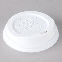 Eco-Products 8 oz. White Recycled Content Hot Paper Cup Lid - 1000/Case
