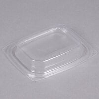Dart C12DDLR ClearPac Clear Snap-On Dome Lid for 8, 12, and 16 oz. Plastic Containers - 1008/Case