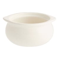 Acopa 12 oz. Ivory (American White) Stoneware Onion Soup Crock / Bowl - 24/Case
