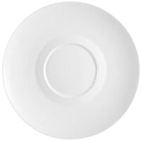 CAC FDP-21 Paris French 12" Bone White Round Porcelain Design Plate - 12/Case