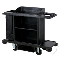 Rubbermaid FG618900BLA Full Size Housekeeping Cart