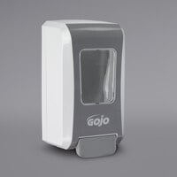 GOJO® 5270-06 FMX-20 2000 mL White / Gray Manual High Capacity Hand Soap Dispenser