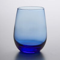 Libbey 231L 15.25 oz. Tidal Blue Stemless White Wine Glass   - 12/Case