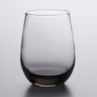 Libbey 231SM 15.25 oz. Moonstone Grey Stemless White Wine Glass   - 12/Case