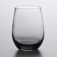 Libbey 231SM 15.25 oz. Moonstone Grey Stemless White Wine Glass - 12/Case