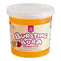 Bossen 7.04 lb. Pure25 Passion Fruit Bursting Boba - 4/Case