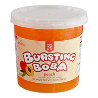 Bossen 7.04 lb. Pure25 Peach Bursting Boba - 4/Case