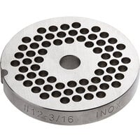 Avantco 177MG1245 #12 Stainless Steel Grinder Plate for MG12 Meat Grinder - 3/16 inch