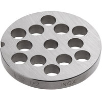 Avantco MG2250 #22 Stainless Steel Grinder Plate for MG22 Meat Grinder - 1/2 inch