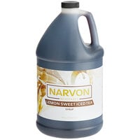 Narvon 1 Gallon Lemon Sweet Iced Tea Beverage Concentrate