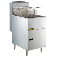 Anets 70AS Silver Economy Series Natural Gas 65-80 lb. Tube Fired Fryer - 150,000 BTU