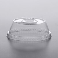 Dome PET Lid with 1 inch Hole for Parfait Cups - 500/Case