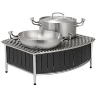Vollrath 4667575 Black Large Buffet Station with Wire Grill