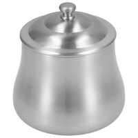 Walco WLCX529LB Satin Soprano 10 oz. Stainless Steel Sugar Bowl with Lid
