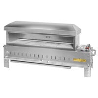 Crown Verity PZ-48-TT-NG Natural Gas 48 inch x 16 inch Table Top Pizza Oven - 55,000 BTU