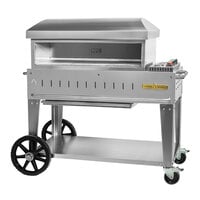 Crown Verity PZ-36-MB Liquid Propane 36" x 16" Mobile Outdoor Pizza Oven - 42,500 BTU