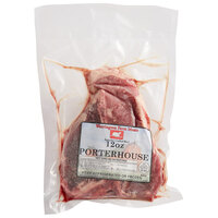 Warrington Farm Meats 12 oz. Frozen Porterhouse Steak - 14/Case