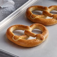 J & J Snack Foods SuperPretzel 10 oz. Super Jumbo Baked Soft Pretzel - 25/Case