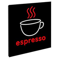 20 inch x 20 inch Square LED Espresso Sign