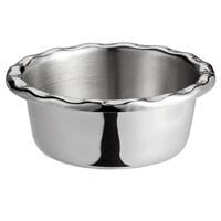 Vollrath 59791 Mini 5.6 oz. Stainless Steel Serving Bowl with Ruffled Rim