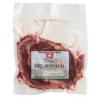 Warrington Farm Meats 12 oz. Fresh Delmonico Steak - 14/Case