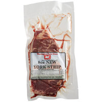 Warrington Farm Meats 8 oz. Fresh New York Strip Steak - 20/Case