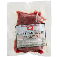 Warrington Farm Meats 6 oz. Fresh Sirloin Steak - 27/Case