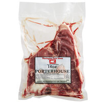 Warrington Farm Meats 16 oz. Fresh Porterhouse Steak - 10/Case