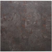 BFM Seating RC3636 Relic Rustic Copper 36 inch x 36 inch Rectangular Melamine Table Top with Matching Edge