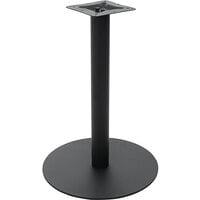 BFM Seating LP-20R Uptown Sand Black Standard Height 20 inch Round Table Base