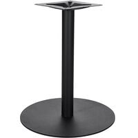 BFM Seating LP-24R Uptown Sand Black Standard Height 24 inch Round Table Base